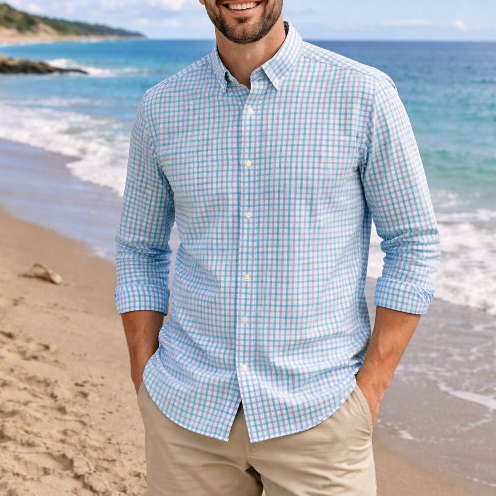 Vineyard Vines Murray Shirt Mens Small Multicolor Cotton Classic Fit Button Down